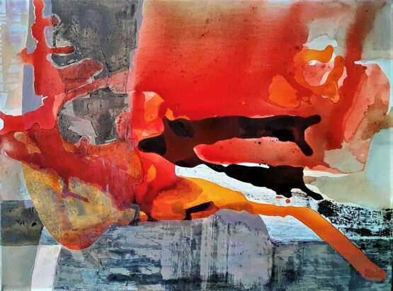 Gemälde „Der Geist der Herbst“, Leinwand, Ölfarbe, Abstractionismus, Landschaftsmalerei, 2014 - Foto 1