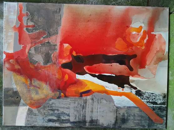 Gemälde „Der Geist der Herbst“, Leinwand, Ölfarbe, Abstractionismus, Landschaftsmalerei, 2014 - Foto 3