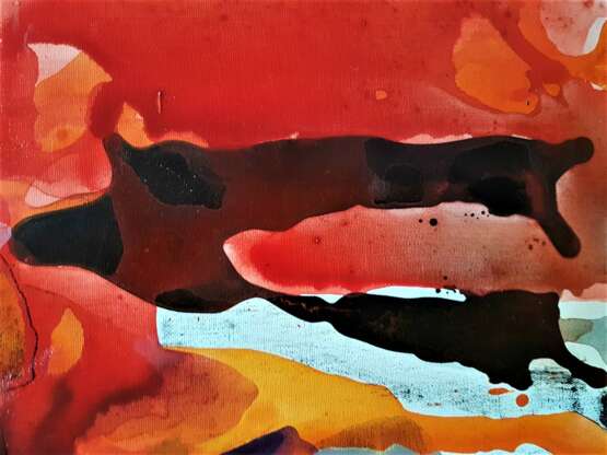 Painting “The spirit of autumn”, Canvas, Oil paint, Abstractionism, Landscape painting, 2014 - photo 5