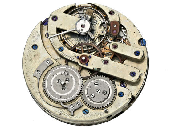 Taschenuhr: hochwertiges Taschenuhrwerk, Ankerchronometer, Charles Henri Grosclaude & Fils, Fleurier No.11861, ca. 1870 - фото 3