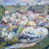Painting “Rural views”, Canvas, Acrylic paint, Impressionist, Landscape painting, Moldova, 2000 - photo 1