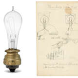 Edison works on his lightbulb - фото 1