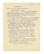 Autographs and letters. 'Feeling our way': a densely scientific letter, including an equation