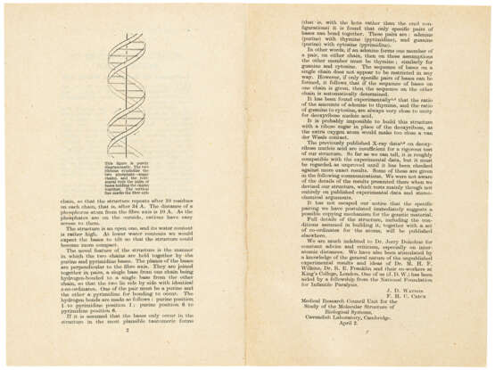 The first published account of the molecular structure of DNA - Foto 2