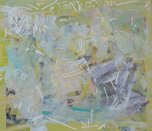 Painting “Counter-force”, Canvas, Oil paint, Abstractionism, Landscape painting, 2004 - photo 1