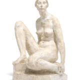 A PLASTER MODEL OF A SEATED NUDE - photo 1