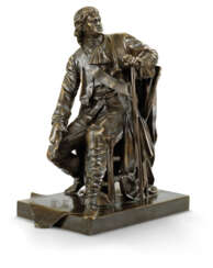A RARE BRONZE MODEL OF PETER THE GREAT