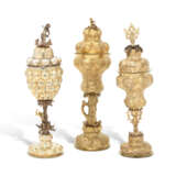 A PARCEL-GILT SILVER PINEAPPLE CUP AND COVER AND TWO SILVER-GILT CUPS AND COVERS - photo 1