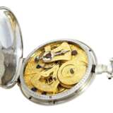 Taschenuhr: besonders große Taschenuhr für den chinesischen Markt mit Zentralsekunde, Fleurier um 1840 - photo 3