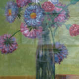 Painting “asters”, Cardboard, Oil paint, Realist, Still life, 2006 - photo 1