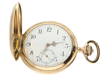 Taschenuhr: sehr schwere Goldsavonnette, um 1900, Invicta SA/(Les Fils de) R. Picard/Fabrique d'Horlogerie