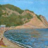 Gemälde „Auf das Meer“, Karton, Ölfarbe, Realismus, Landschaftsmalerei, 2011 - Foto 1