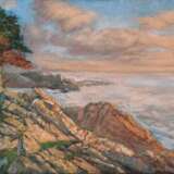 Painting “Sunset”, Oil paint, Realist, Landscape painting, 2012 - photo 1