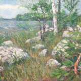 Painting “Pine island”, Oil paint, Realist, Landscape painting, 2012 - photo 1