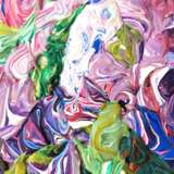 Gemälde „Lilac-Flieder“, Karton, Acrylfarbe, Impressionismus, Stillleben, 2020 - Foto 3