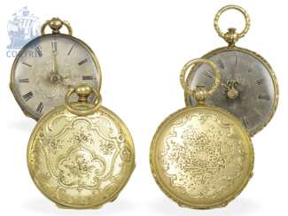 Pocket watch/pendant watch: pair of rare Lepines, miniature sizes, Robert Brandt & Muller, Switzerland ca. 1830/1840, formerly nobleman's possession