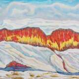 Gemälde „Winter der Farbe der Sonne“, Leinwand, Ölfarbe, Expressionismus, Landschaftsmalerei, 2019 - Foto 1