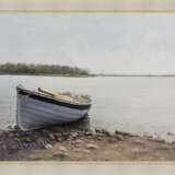 Painting “On the Riverside”, Cardboard, Oil paint, Realist, Landscape painting, 2020 - photo 4