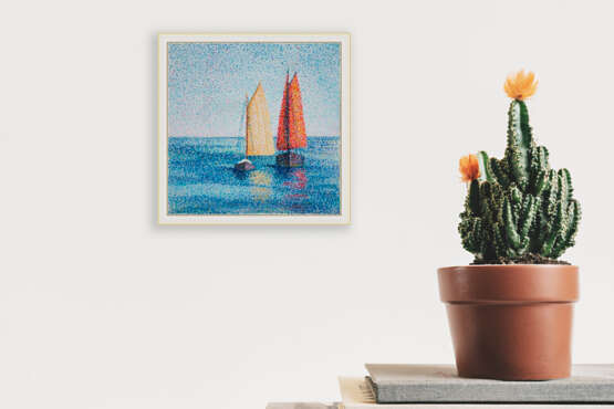 Painting “Morning on the sea”, Acrylic paint, Impressionist, Marine, 2019 - photo 2