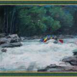 Painting “Rafting”, Canvas, Oil paint, Expressionist, Landscape painting, 2019 - photo 2