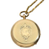 Taschenuhr/Anhängeuhr: feine Damenuhr mit dazugehöriger goldener Uhrenkette, signiert J & C.B Geneve, um 1900 - photo 3