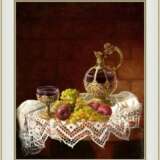 Painting “Still life with Wine”, Canvas, Oil paint, Realist, Still life, 2013 - photo 3