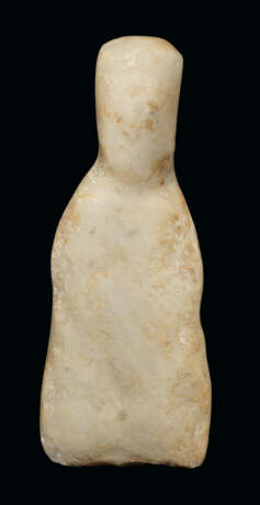 A CYCLADIC MARBLE SCHEMATIC IDOL AND PALETTE - Foto 4