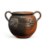 A ROMAN RED SLIP WARE SKYPHOS WITH EROTIC APPLIQUES - фото 1