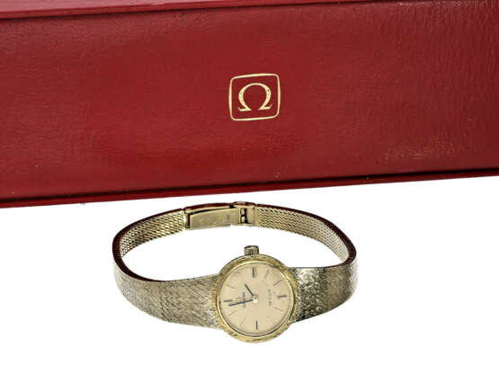 Armbanduhr: vintage Omega De Ville Damenuhr in 14K Gelbgold, mit Originalbox - photo 1