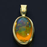 Anhänger: handgefertigter Anhänger mit wertvollem und seltenen Opal, ungetragener vintage Schmuck aus Goldschmiede-Nachlass - фото 1
