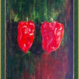 Painting “Two Red Peppers”, Canvas, Oil paint, Impressionist, Still life, 2016 - photo 2