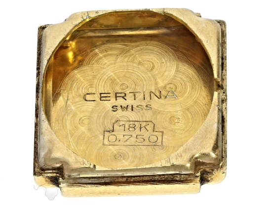 Armbanduhr: goldene vintage Damenuhr der Marke 'Certina', um 1960 - фото 4