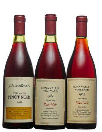 Edna Valley Vineyards. Edna Valley Vineyards, Pinot Noir 1981-1983 - Foto 1