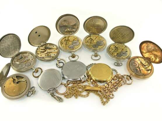 Taschenuhr: kleine Sammlung Taschenuhren, 1870-1980 - Foto 2