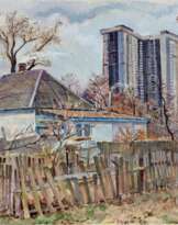 Осокорки зимой. Осокорки зимой.