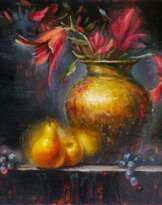 Still Life with Lilies and Pears Still Life with Lilies and Pears