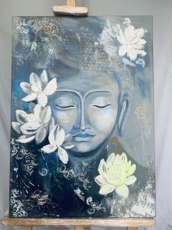 Painting “Young Buddha”, Canvas, Oil paint, Pop Art, Mythological, 2020 - photo 2