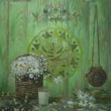Painting “Green still life”, Canvas, Oil paint, Realist, Still life, 2012 - photo 1