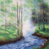 Painting “Spring”, Mixed media, Landscape painting, 2020 - photo 1