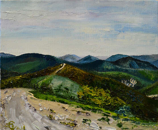 Painting “Noumea. The road over the tops”, Canvas, Oil paint, 2018 - photo 1
