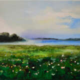 Painting “River fog”, Canvas, Oil paint, Impressionist, Landscape painting, 2020 - photo 1
