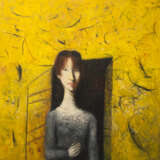 Gemälde „Das Mädchen aus 32 Wohnungen“, Leinwand, Ölfarbe, Postmodern, Alltagsleben, Russland, 2007 - Foto 1