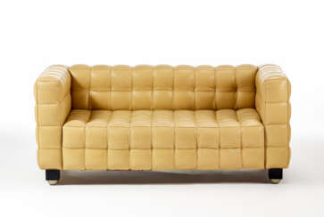 Two-seater sofa re-edition of the "Kubus" model