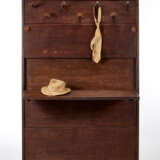 Piero Portaluppi. Coat hanger - hat wall shelf in solid wood - photo 4