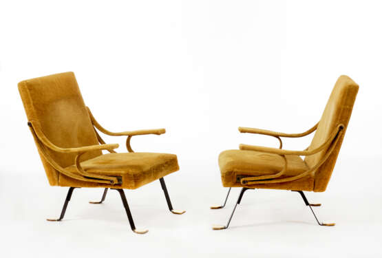 Ignazio Gardella. Pair of armchairs with variable position backrest model "Digamma" - фото 1