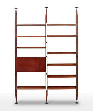 Franco Albini. fall cabinet | Two-module bookcase with fall front cabinet - Foto 1