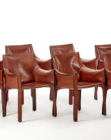 Eight armchairs with armrests model