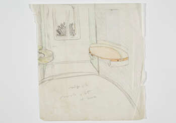 Sketch for Zentner House toilette