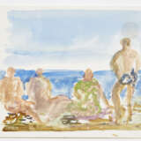 Tomaso Buzzi. Drawing depicting four back swimmers - photo 1