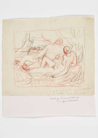 Tomaso Buzzi. Diana e Endimione | Drawing depicting a pair of lovers - photo 1